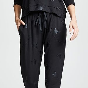 Terez foil print joggers, star print